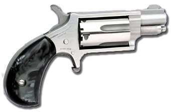 Handguns North American Arms Mini Revolver 22Magnum MINI 22MAG REV 1-1/8 SS BLKPRL • NAA-22MS-GP-B|PEARLITE GRIPS